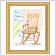 cross stitch pattern In Loving Memory - Wooden Rocking Chair