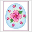 cross stitch pattern Easter Egg Design #3 - Flowers