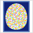 cross stitch pattern Easter Egg Design #4 - Spreckled