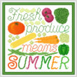 cross stitch pattern Fresh Produce Means Summer