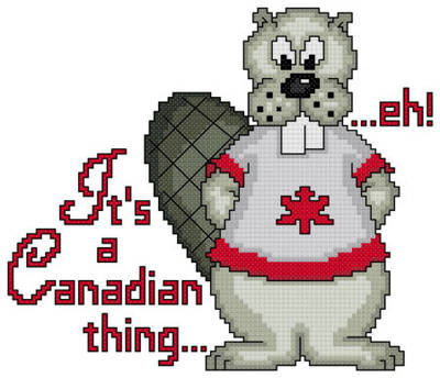 cross stitch pattern It s a Canadian Thing eh  -With Pride   