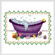 cross stitch pattern BathTub Collection Ethereal Easter