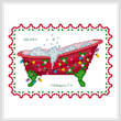 cross stitch pattern BathTub Collection Holiday Tranquility