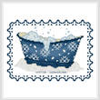 cross stitch pattern BathTub Collection Winter Wonderland
