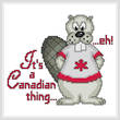 cross stitch pattern It s a Canadian Thing eh  -With Pride   