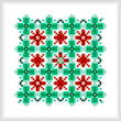 cross stitch pattern Diamond Christmas Ornament