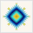 cross stitch pattern Northern Star Quilt