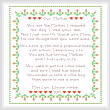 cross stitch pattern Our Mother Sampler