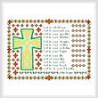 cross stitch pattern Celtic Prayer Cross