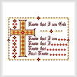 cross stitch pattern Byzantine Cross