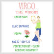 cross stitch pattern Virgo