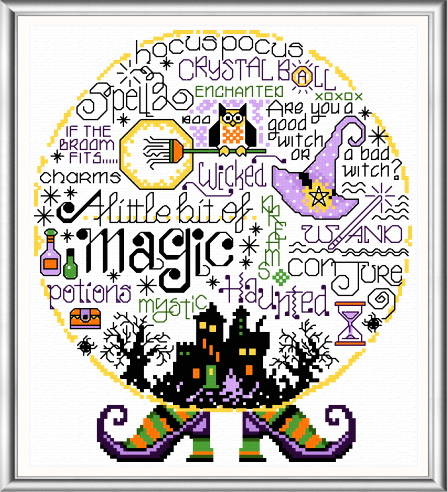 cross stitch pattern Let's Be Magical