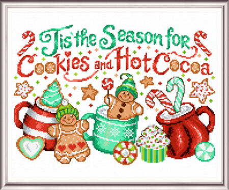 cross stitch pattern Hot Cocoa Season