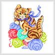 cross stitch pattern Butterscotch Kitten