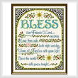 cross stitch pattern Bless the World with Peace