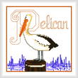 cross stitch pattern Pelican