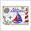 cross stitch pattern All Aboard Nautical