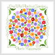 cross stitch pattern Plant Happiness