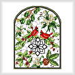 cross stitch pattern Stain Glass Winter