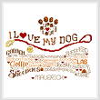 cross stitch pattern Let's Wag More