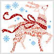 cross stitch pattern Let's Find Rudolph