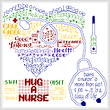 cross stitch pattern Let's Hug a Nurse