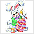 cross stitch pattern Easter Bunny Artist