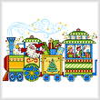 cross stitch pattern Holiday Delivery
