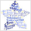 cross stitch pattern Let's Have a Silent Night