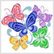 cross stitch pattern Spring Butterflies