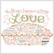 cross stitch pattern Let's Bake with Love