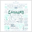 cross stitch pattern Let's Do Laundry