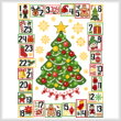 cross stitch pattern Christmas Countdown
