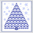 cross stitch pattern Anchors Holiday Tree