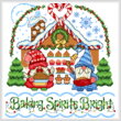cross stitch pattern Holiday Baking Gnomes