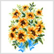 cross stitch pattern Sunflower Bouquet