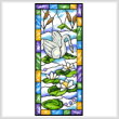 cross stitch pattern Stained Glass Summer Swan