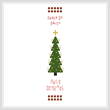 cross stitch pattern Christmas Tree Bookmark
