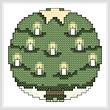 cross stitch pattern Roundabout Tree Ornament
