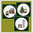 cross stitch pattern Quad Christmas Cards 1