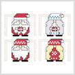 cross stitch pattern Christmas Gnomies