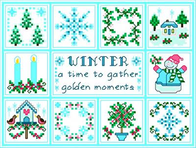 cross stitch pattern Winter