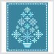cross stitch pattern Snowflake Tree