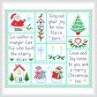 cross stitch pattern Christmas Joy