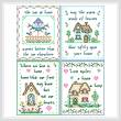 cross stitch pattern New Home Cards