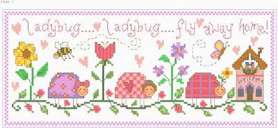 cross stitch pattern Ladybug!