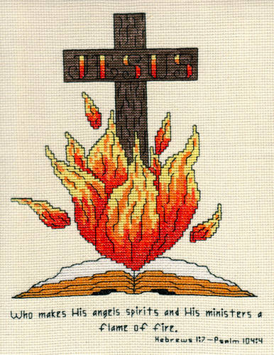 cross stitch pattern Holy Fire