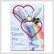 cross stitch pattern God Sends His Love