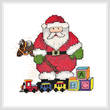 cross stitch pattern Santa with Toys