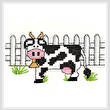 cross stitch pattern Country Cow